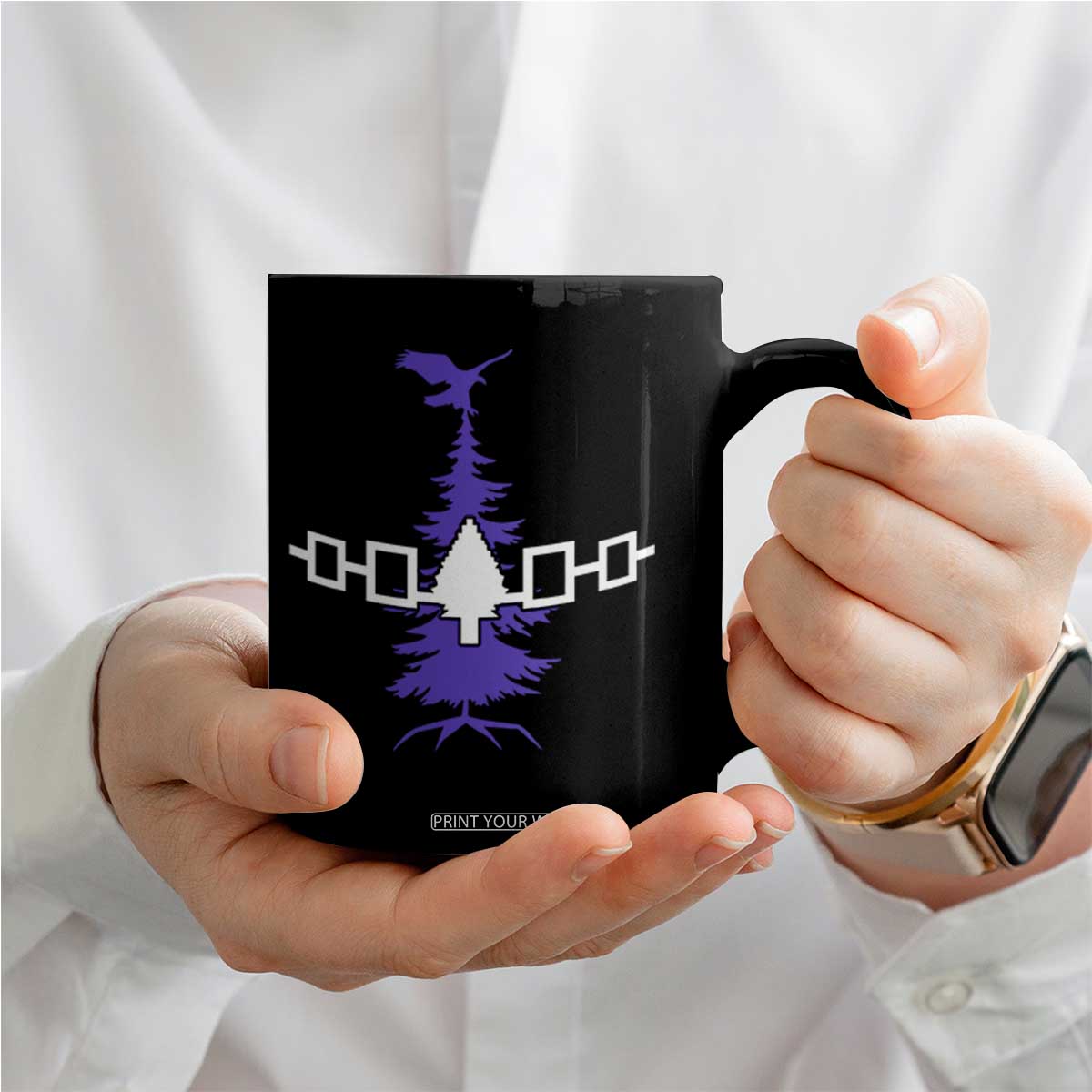 Iroquois Flag Haudenosaunee Iroquoian Native American Tribe Tree of Life Coffee Mug TS11 Print Your Wear