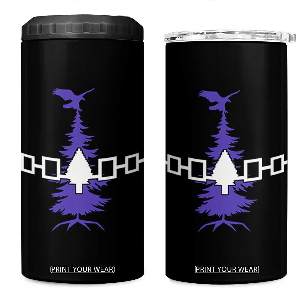 Iroquois Flag Haudenosaunee Iroquoian Native American Tribe Tree of Life 4 in 1 Can Cooler Tumbler TS11 One Size: 16 oz Black Print Your Wear