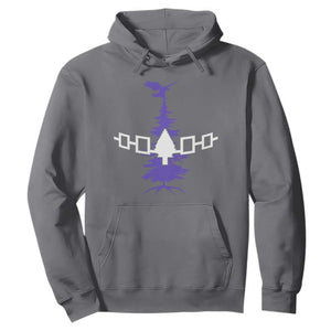 Iroquois Flag Haudenosaunee Iroquoian Native American Tribe Tree of Life Hoodie TS11 Charcoal Print Your Wear