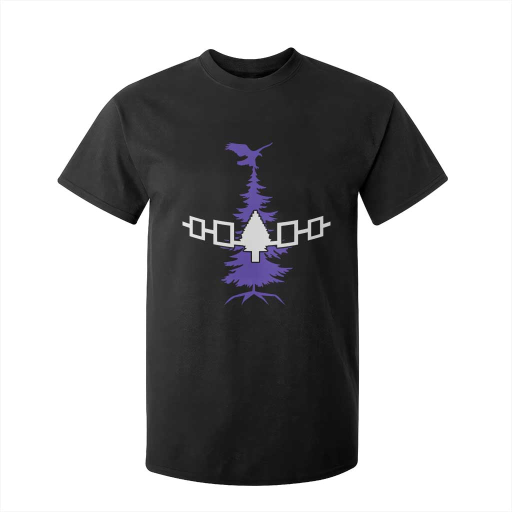 Iroquois Flag Haudenosaunee Iroquoian Native American Tribe Tree of Life T Shirt For Kid TS11 Black Print Your Wear