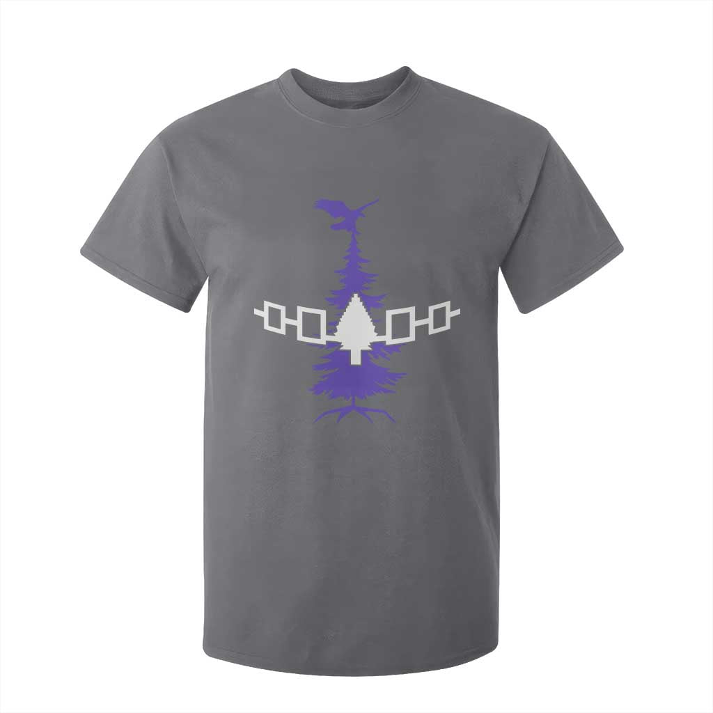 Iroquois Flag Haudenosaunee Iroquoian Native American Tribe Tree of Life T Shirt For Kid TS11 Charcoal Print Your Wear