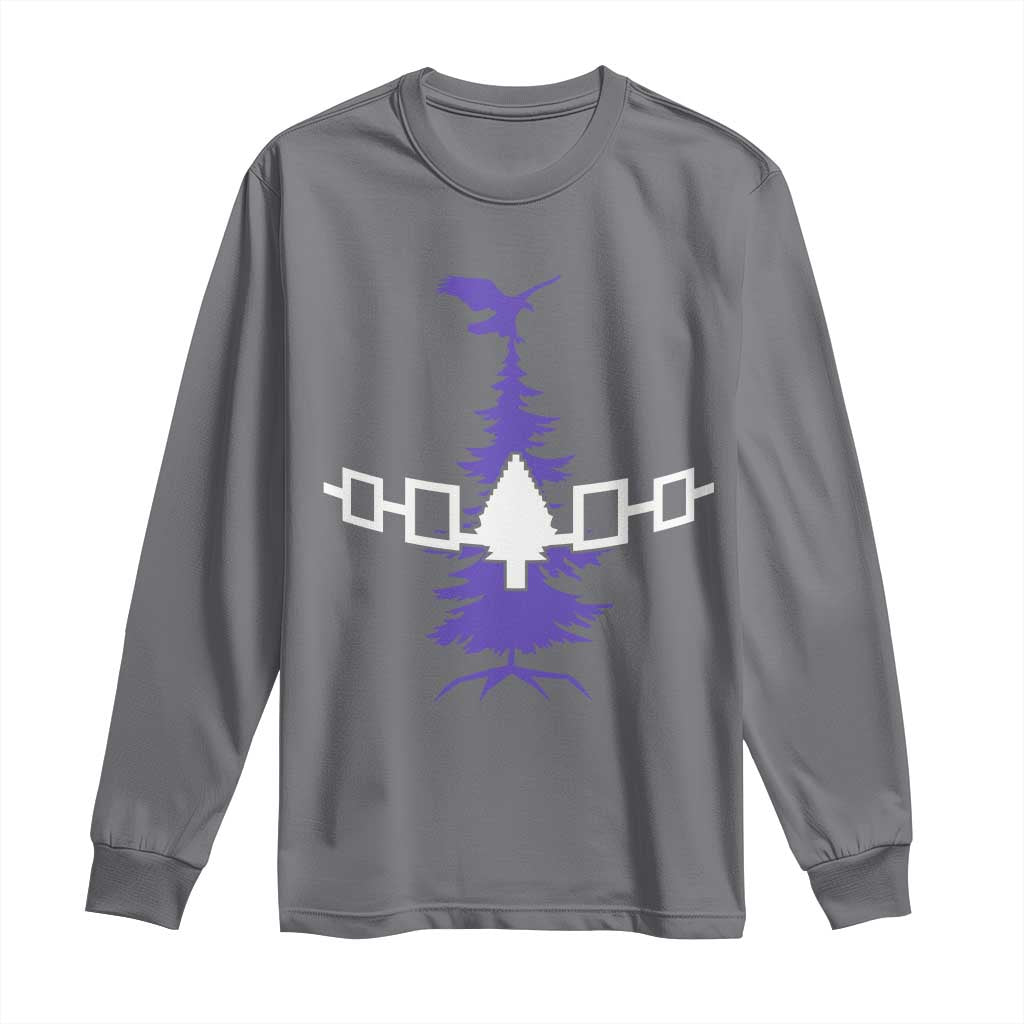 Iroquois Flag Haudenosaunee Iroquoian Native American Tribe Tree of Life Long Sleeve Shirt TS11 Charcoal Print Your Wear