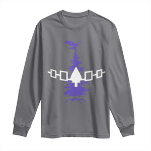 Iroquois Flag Haudenosaunee Iroquoian Native American Tribe Tree of Life Long Sleeve Shirt TS11 Charcoal Print Your Wear