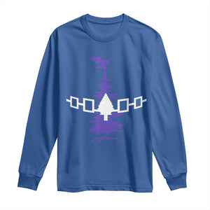 Iroquois Flag Haudenosaunee Iroquoian Native American Tribe Tree of Life Long Sleeve Shirt TS11 Royal Blue Print Your Wear