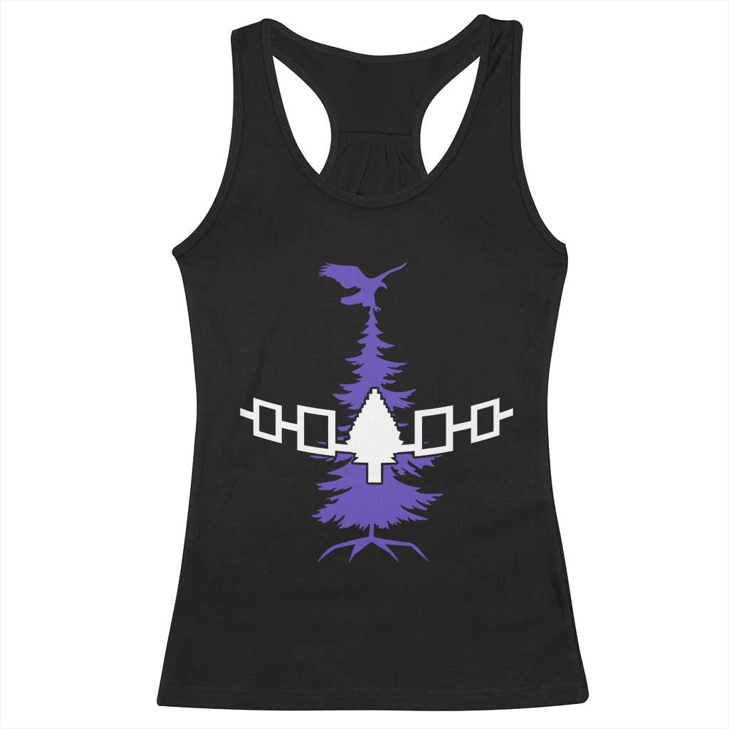 Iroquois Flag Haudenosaunee Iroquoian Native American Tribe Tree of Life Racerback Tank Top TS11 Black Print Your Wear
