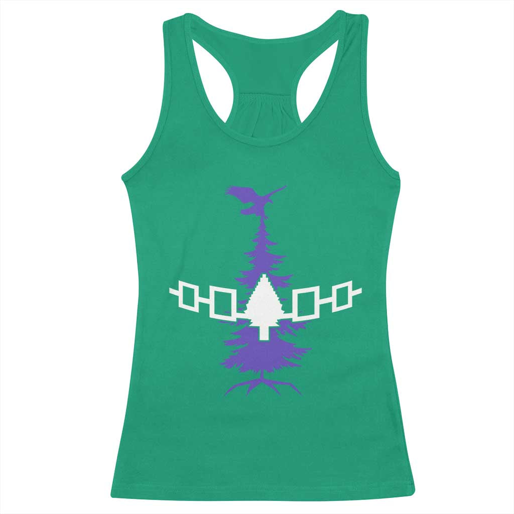 Iroquois Flag Haudenosaunee Iroquoian Native American Tribe Tree of Life Racerback Tank Top TS11 Irish Green Print Your Wear
