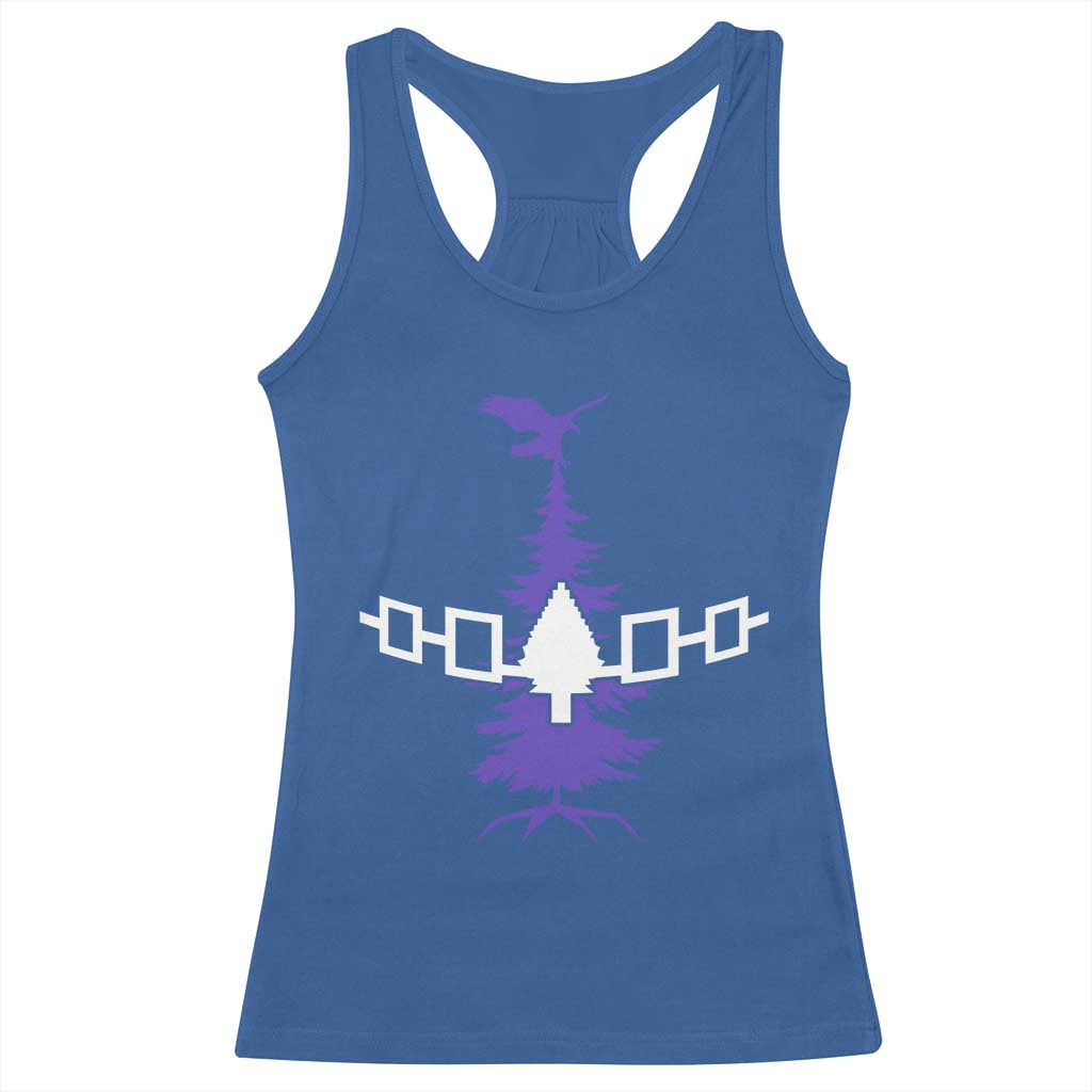 Iroquois Flag Haudenosaunee Iroquoian Native American Tribe Tree of Life Racerback Tank Top TS11 Royal Blue Print Your Wear
