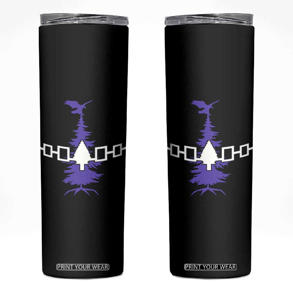 Iroquois Flag Haudenosaunee Iroquoian Native American Tribe Tree of Life Skinny Tumbler TS11 Black Print Your Wear