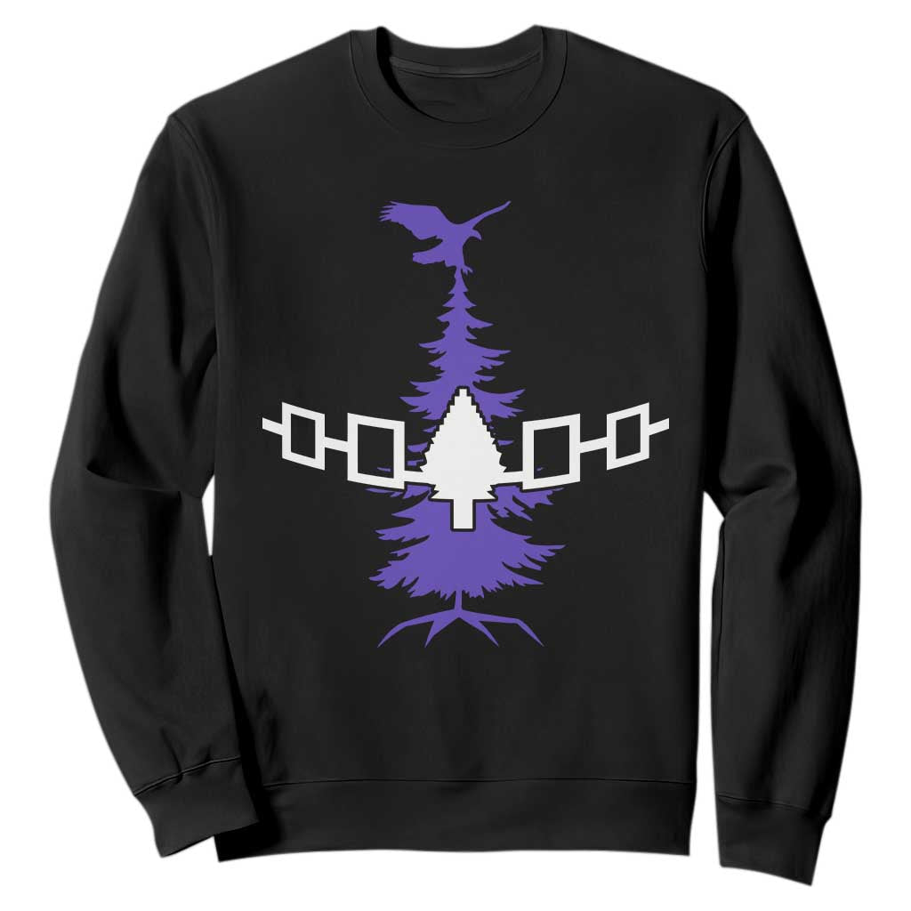 Iroquois Flag Haudenosaunee Iroquoian Native American Tribe Tree of Life Sweatshirt TS11 Black Print Your Wear