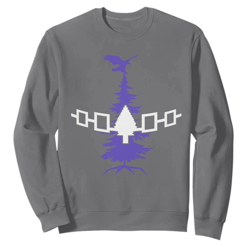 Iroquois Flag Haudenosaunee Iroquoian Native American Tribe Tree of Life Sweatshirt TS11 Charcoal Print Your Wear