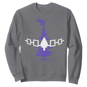 Iroquois Flag Haudenosaunee Iroquoian Native American Tribe Tree of Life Sweatshirt TS11 Charcoal Print Your Wear