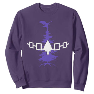 Iroquois Flag Haudenosaunee Iroquoian Native American Tribe Tree of Life Sweatshirt TS11 Purple Print Your Wear