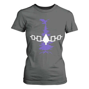 Iroquois Flag Haudenosaunee Iroquoian Native American Tribe Tree of Life T Shirt For Women TS11 Dark Heather Print Your Wear