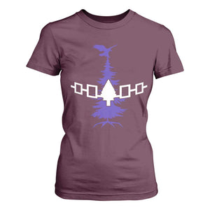 Iroquois Flag Haudenosaunee Iroquoian Native American Tribe Tree of Life T Shirt For Women TS11 Maroon Print Your Wear