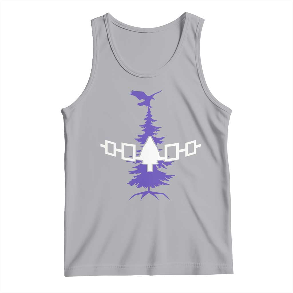 Iroquois Flag Haudenosaunee Iroquoian Native American Tribe Tree of Life Tank Top TS11 Athletic Heather Print Your Wear