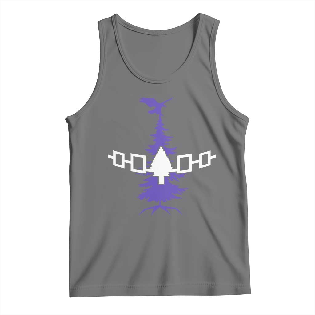 Iroquois Flag Haudenosaunee Iroquoian Native American Tribe Tree of Life Tank Top TS11 Black Heather Print Your Wear