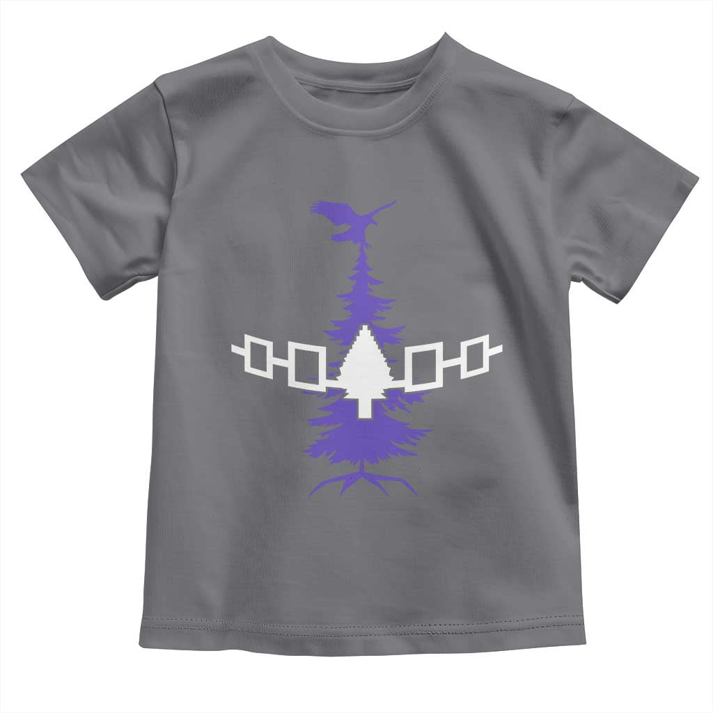 Iroquois Flag Haudenosaunee Iroquoian Native American Tribe Tree of Life Toddler T Shirt TS11 Charcoal Print Your Wear