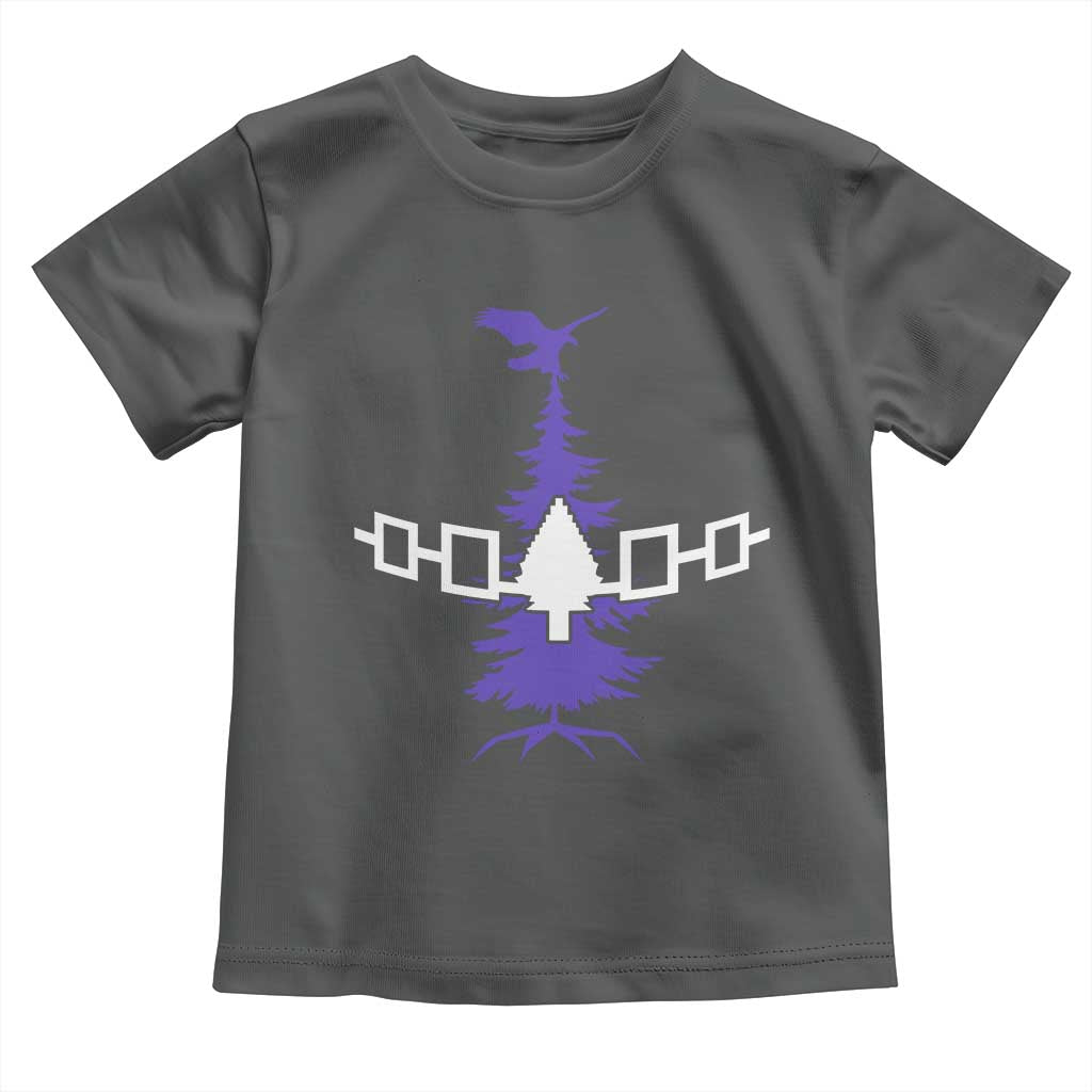 Iroquois Flag Haudenosaunee Iroquoian Native American Tribe Tree of Life Toddler T Shirt TS11 Dark Heather Print Your Wear