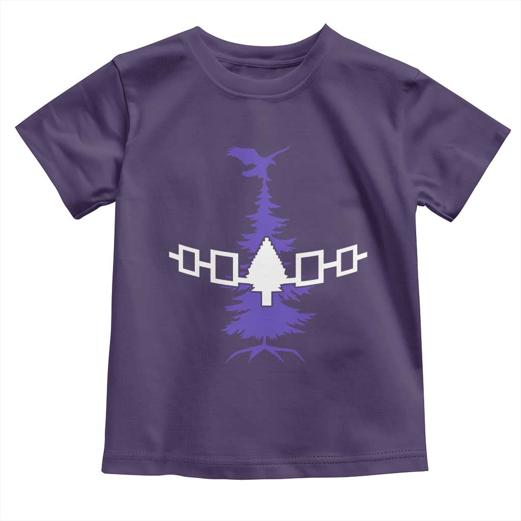 Iroquois Flag Haudenosaunee Iroquoian Native American Tribe Tree of Life Toddler T Shirt TS11 Purple Print Your Wear