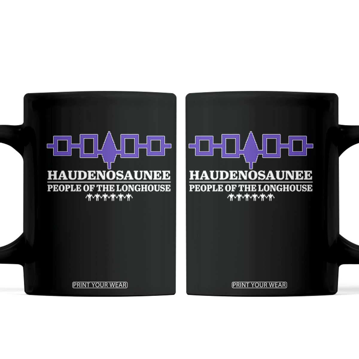 Proud Haudenosaunee Coffee Mug Iroquois Flag People Of The Longhouse TS11 Black Print Your Wear