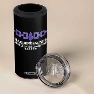 Proud Haudenosaunee 4 in 1 Can Cooler Tumbler Iroquois Flag People Of The Longhouse TS11 Print Your Wear