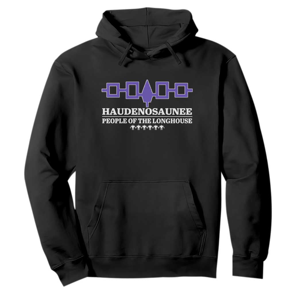 Proud Haudenosaunee Hoodie Iroquois Flag People Of The Longhouse TS11 Black Print Your Wear