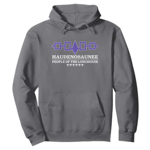 Proud Haudenosaunee Hoodie Iroquois Flag People Of The Longhouse TS11 Charcoal Print Your Wear
