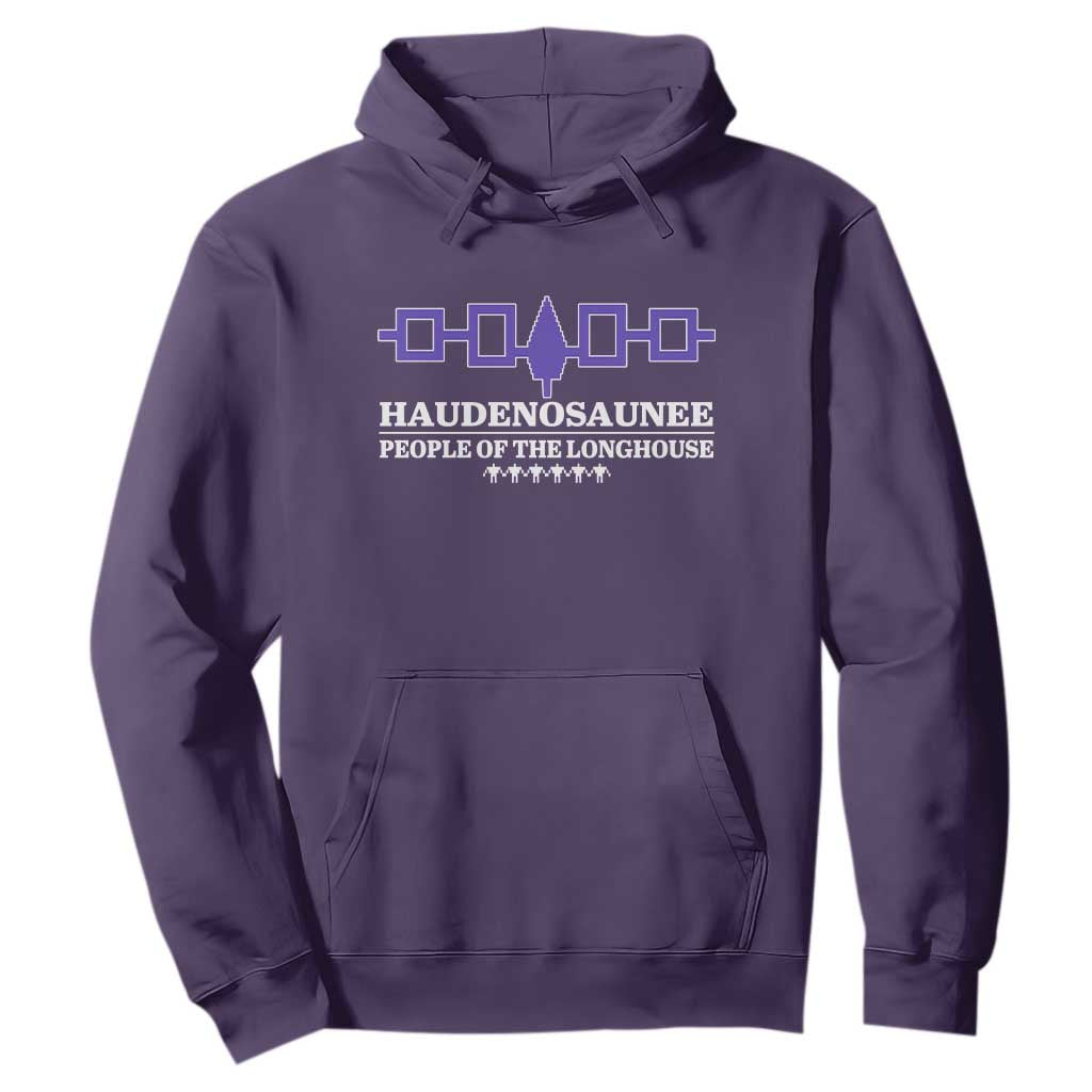 Proud Haudenosaunee Hoodie Iroquois Flag People Of The Longhouse TS11 Purple Print Your Wear