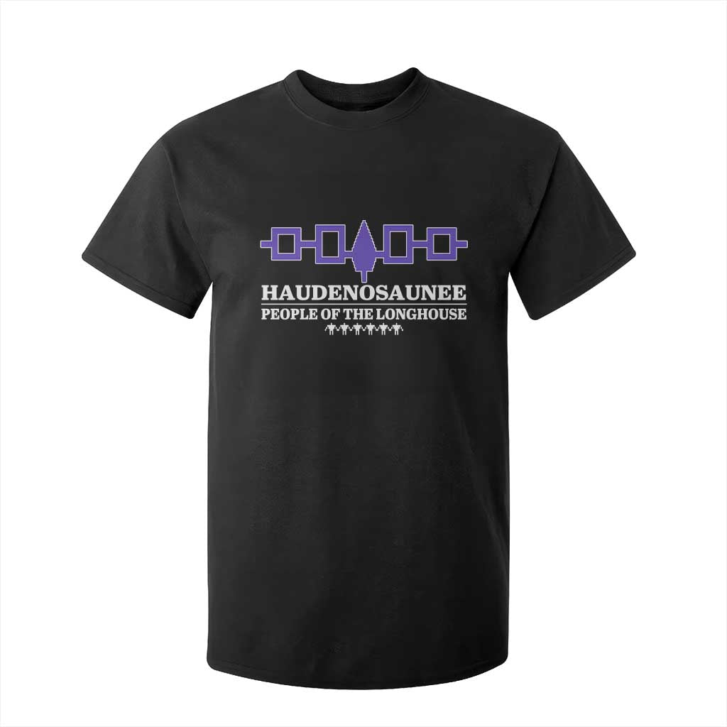 Proud Haudenosaunee T Shirt For Kid Iroquois Flag People Of The Longhouse TS11 Black Print Your Wear