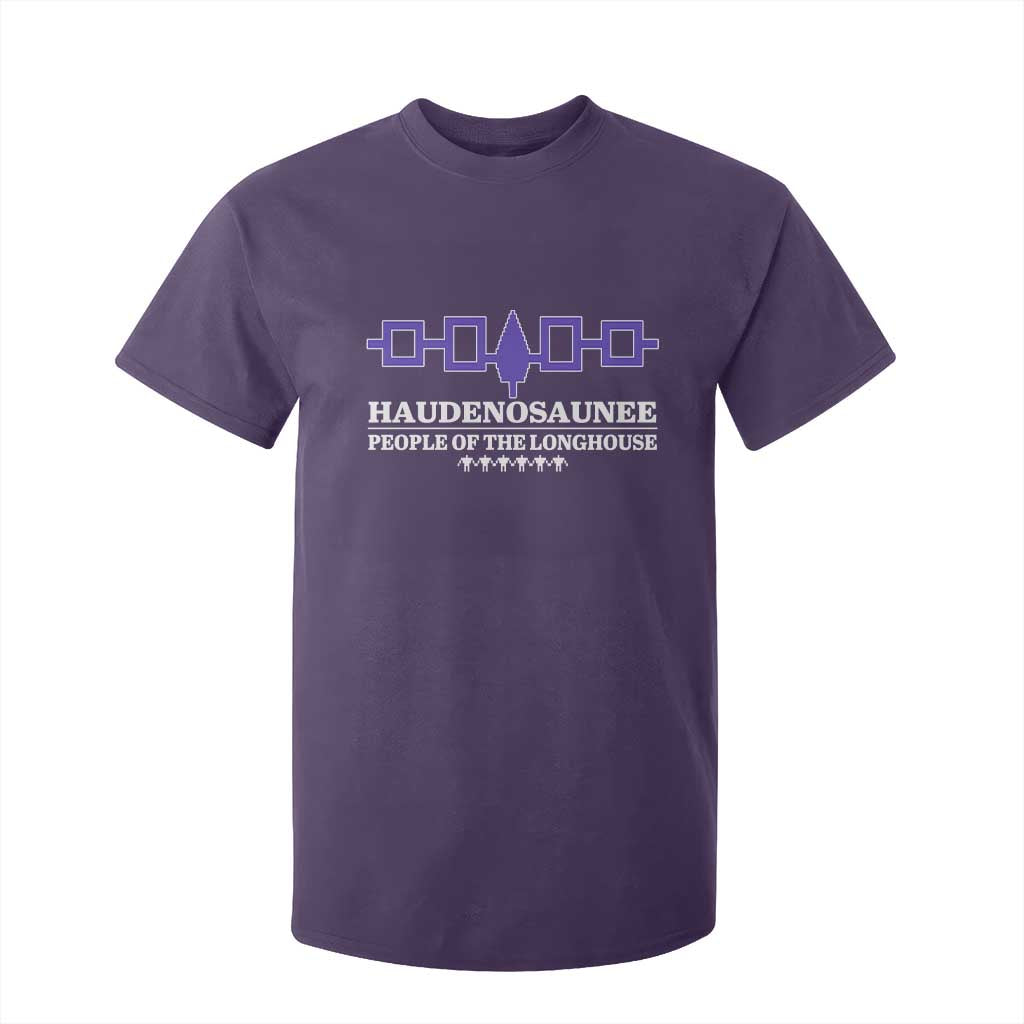 Proud Haudenosaunee T Shirt For Kid Iroquois Flag People Of The Longhouse TS11 Purple Print Your Wear