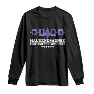 Proud Haudenosaunee Long Sleeve Shirt Iroquois Flag People Of The Longhouse TS11 Black Print Your Wear
