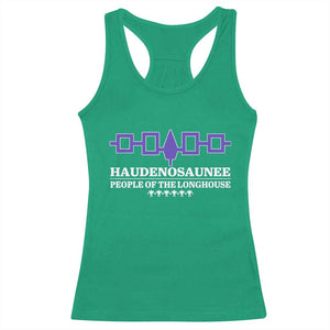 Proud Haudenosaunee Racerback Tank Top Iroquois Flag People Of The Longhouse TS11 Irish Green Print Your Wear