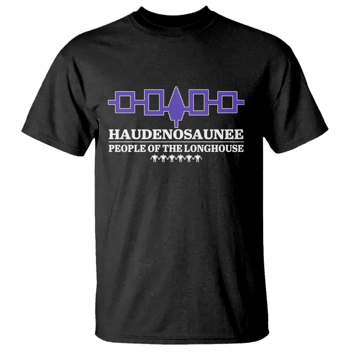Proud Haudenosaunee T Shirt Iroquois Flag People Of The Longhouse TS11 Black Print Your Wear