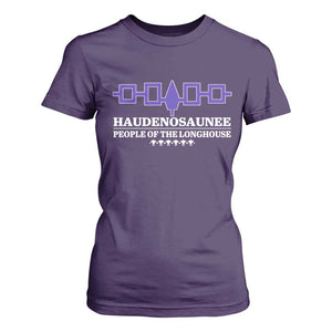 Proud Haudenosaunee T Shirt For Women Iroquois Flag People Of The Longhouse TS11 Purple Print Your Wear