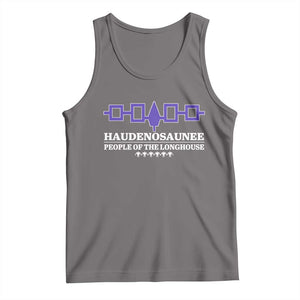 Proud Haudenosaunee Tank Top Iroquois Flag People Of The Longhouse TS11 Deep Heather Print Your Wear
