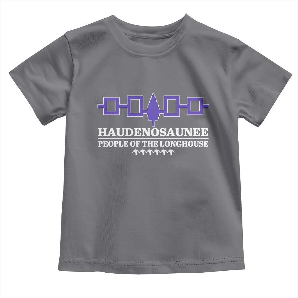 Proud Haudenosaunee Toddler T Shirt Iroquois Flag People Of The Longhouse TS11 Charcoal Print Your Wear