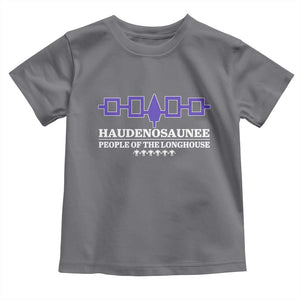 Proud Haudenosaunee Toddler T Shirt Iroquois Flag People Of The Longhouse TS11 Charcoal Print Your Wear