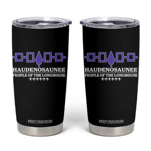 Proud Haudenosaunee Tumbler Cup Iroquois Flag People Of The Longhouse TS11 Black Print Your Wear