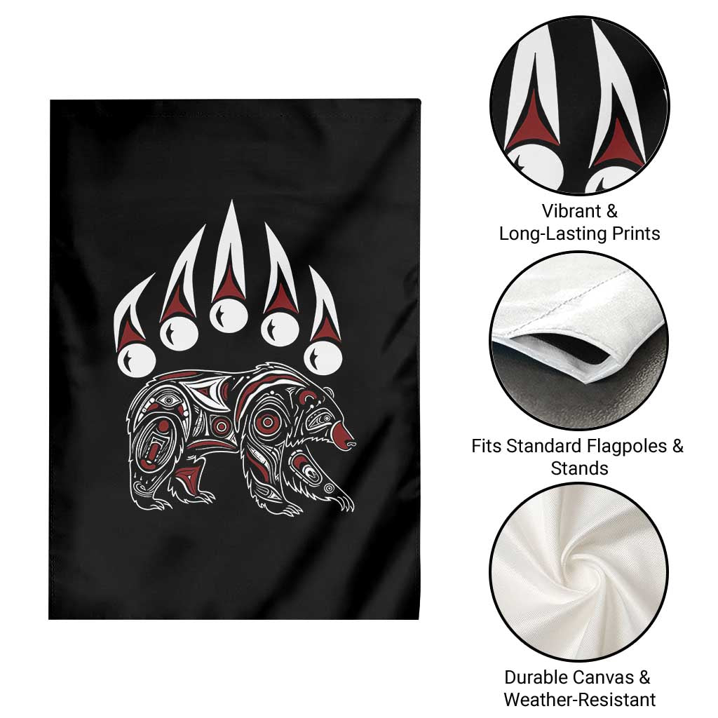 Native American Alaska Grizzly Bear Claw Indian Pride Garden Flag TS11 Print Your Wear