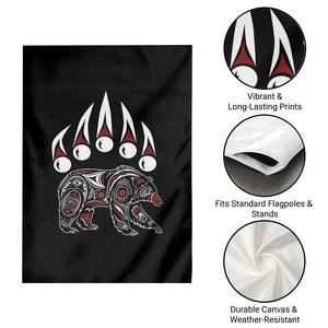 Native American Alaska Grizzly Bear Claw Indian Pride Garden Flag TS11 Print Your Wear