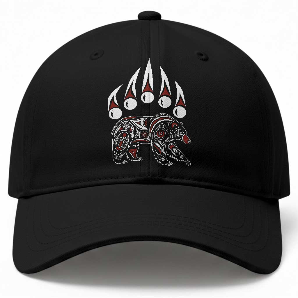 Native American Alaska Grizzly Bear Claw Indian Pride Baseball Cap TS11 Print Your Wear