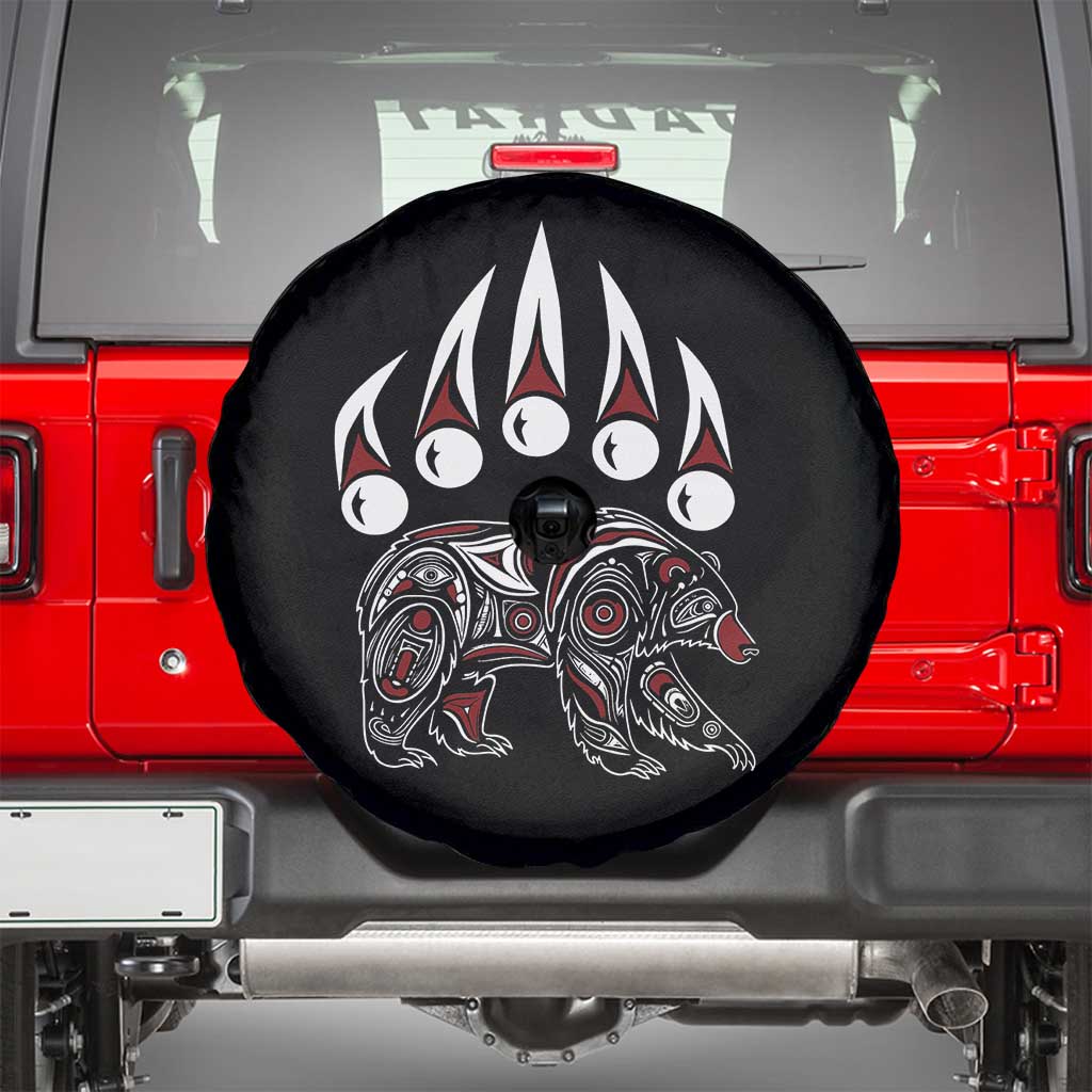 Native American Alaska Grizzly Bear Claw Indian Pride Spare Tire Cover TS11 Black Print Your Wear