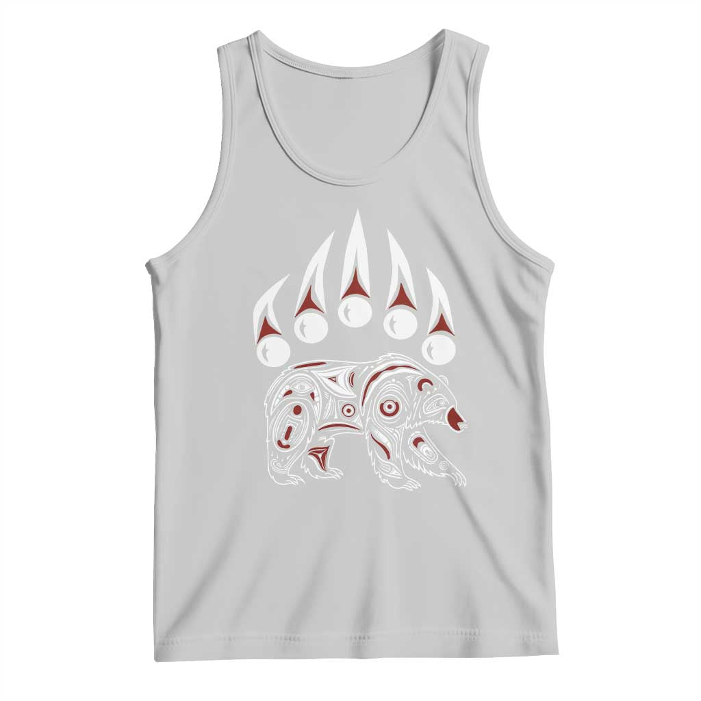 Native American Alaska Grizzly Bear Claw Indian Pride Tank Top TS11 Ash Print Your Wear