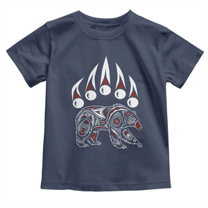 Native American Alaska Grizzly Bear Claw Indian Pride Toddler T Shirt TS11 Navy Print Your Wear