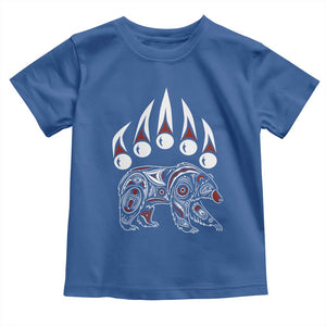 Native American Alaska Grizzly Bear Claw Indian Pride Toddler T Shirt TS11 Royal Blue Print Your Wear