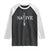 Native American Indian Tomahawk Indigenous Pride Raglan Shirt TS11 Black White Print Your Wear