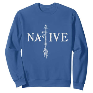 Native American Indian Tomahawk Indigenous Pride Sweatshirt TS11 Royal Blue Print Your Wear