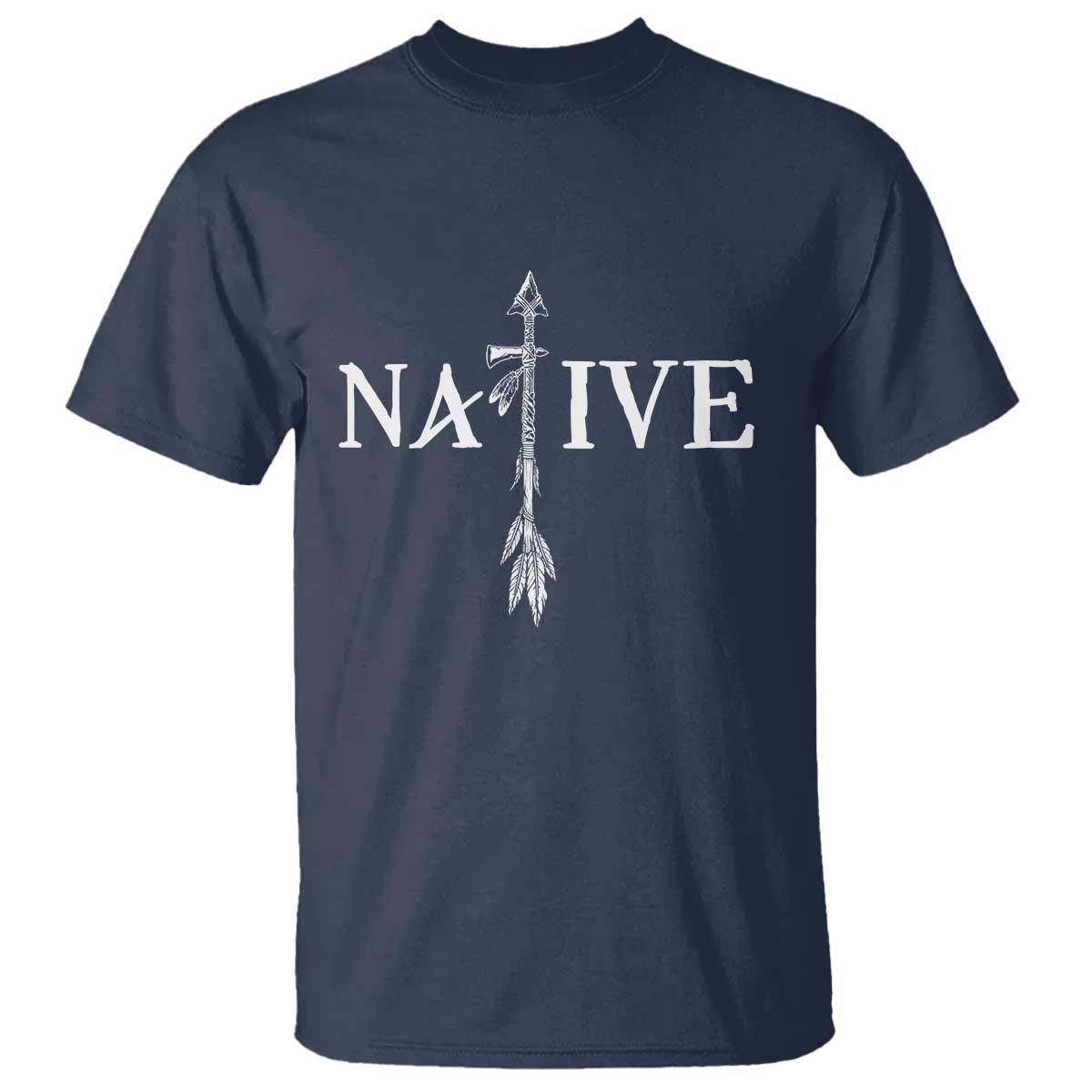 Native American Indian Tomahawk Indigenous Pride T Shirt TS11 Navy Print Your Wear