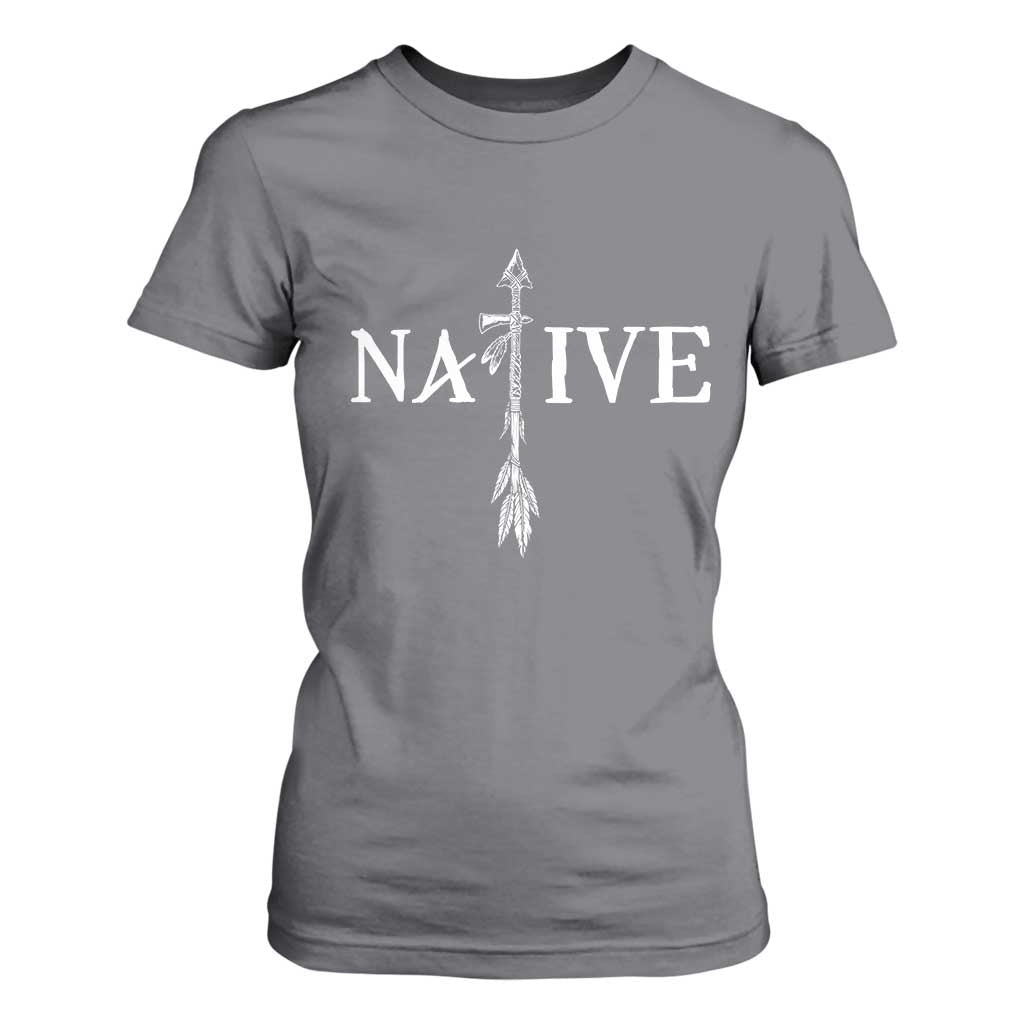 Native American Indian Tomahawk Indigenous Pride T Shirt For Women TS11 Charcoal Print Your Wear