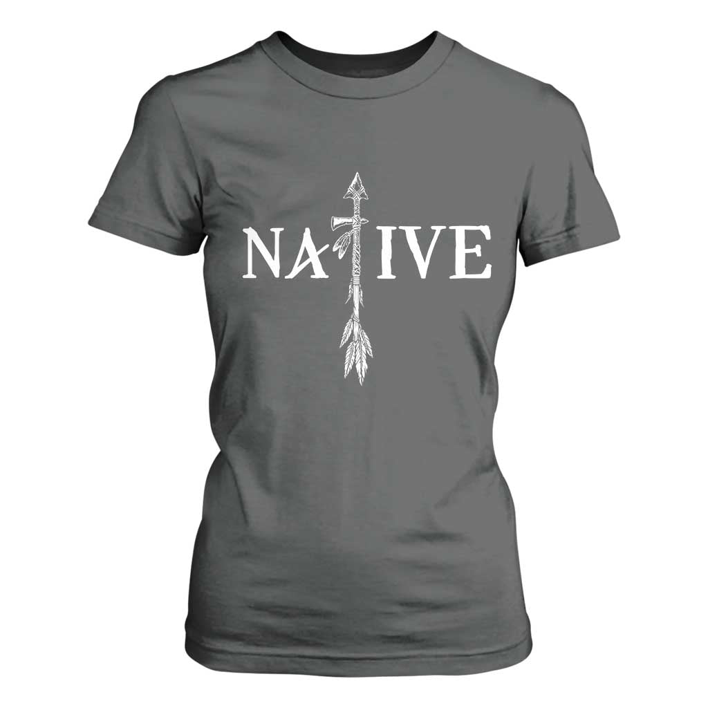 Native American Indian Tomahawk Indigenous Pride T Shirt For Women TS11 Dark Heather Print Your Wear